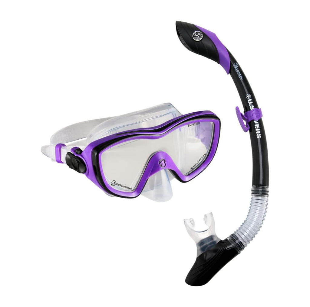 US Divers Diva II Snorkel Combo Purple-Black
