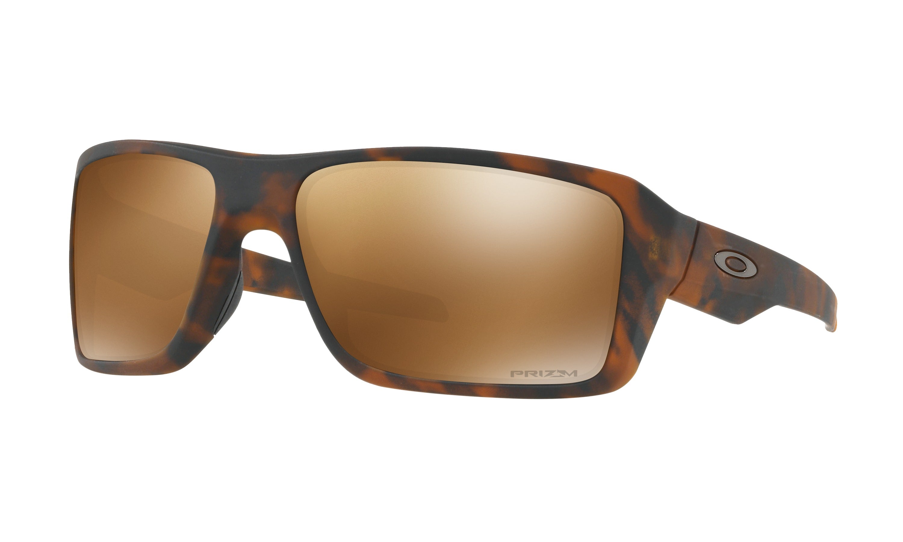 Oakley Double Edge Polarized Sunglasses Matte Black Prizm Ruby Square