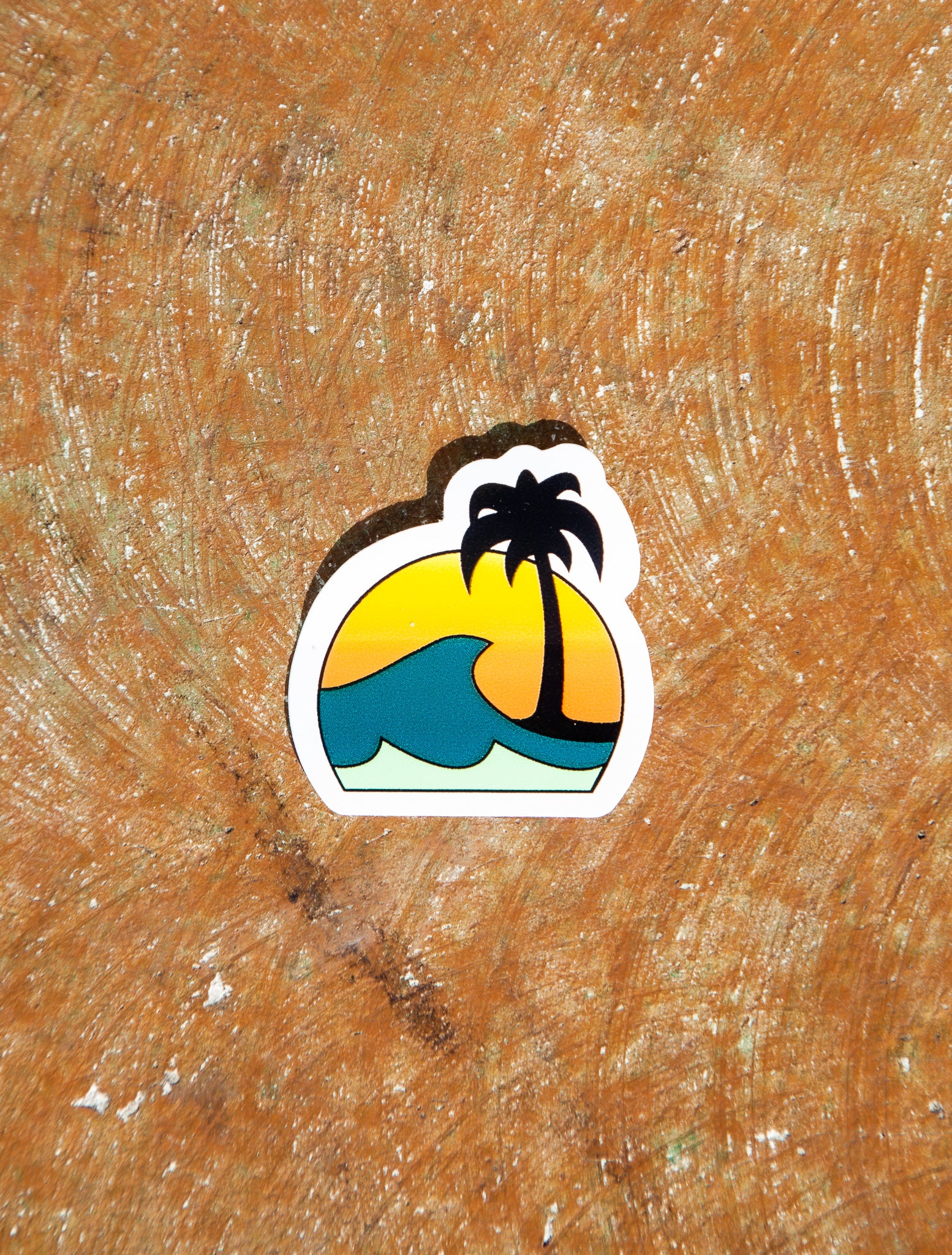 Island Water Sports Palm Sticker Multi 2" X 1.75"