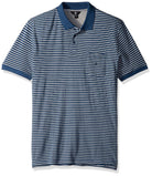Volcom Wowzer Stripe Polo Shirt Blue M