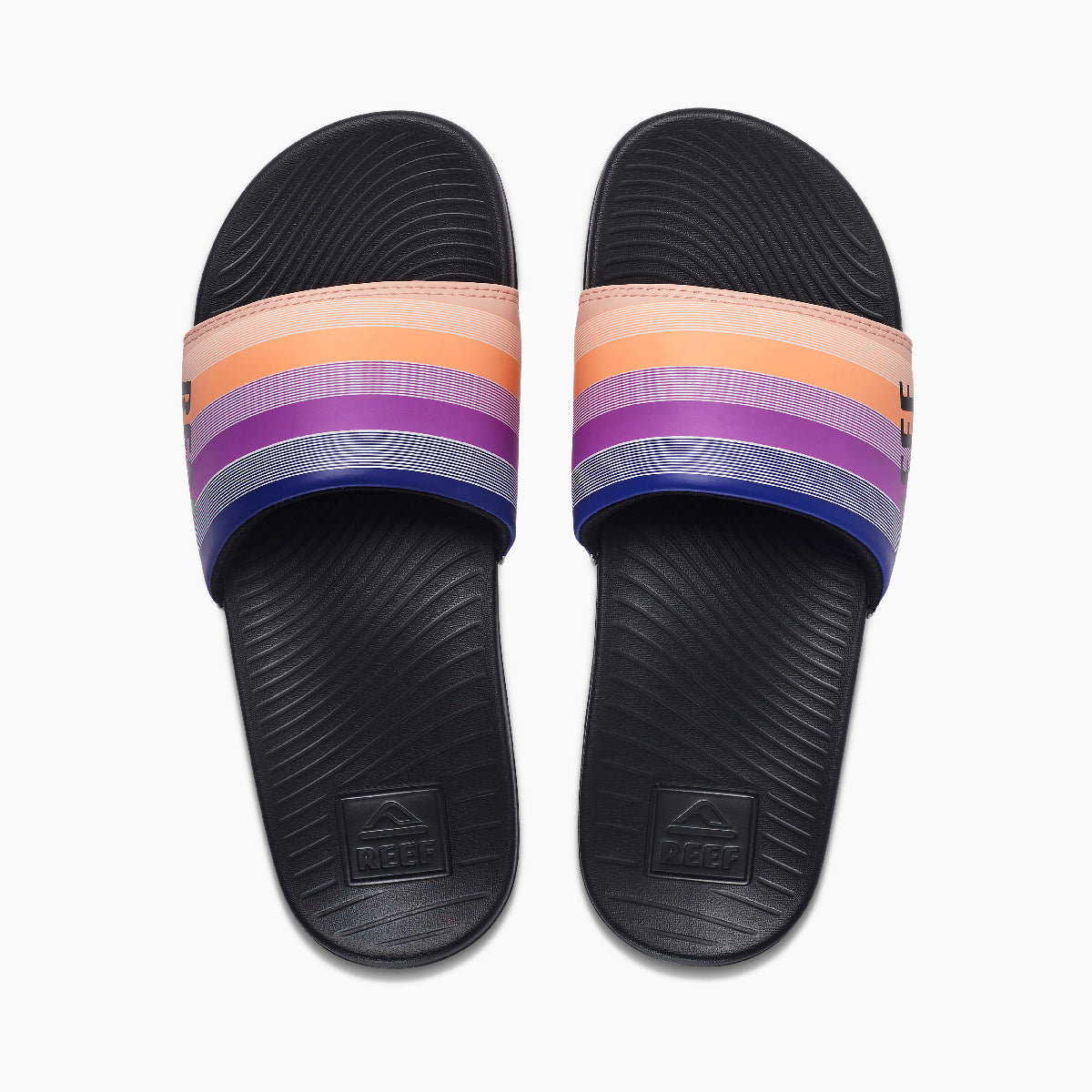 Reef One Slide Womens Sandal Retro Stripes 8