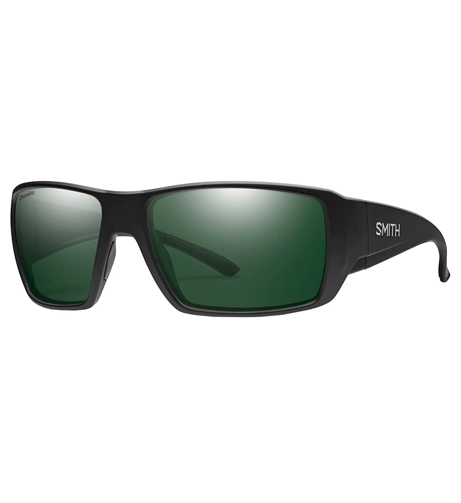 Smith Guide's Choice XL Polarized Sunglasses Matte Black Gray Green ChromaPOP