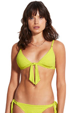 Seafolly Fixed Tri Top Lime 6