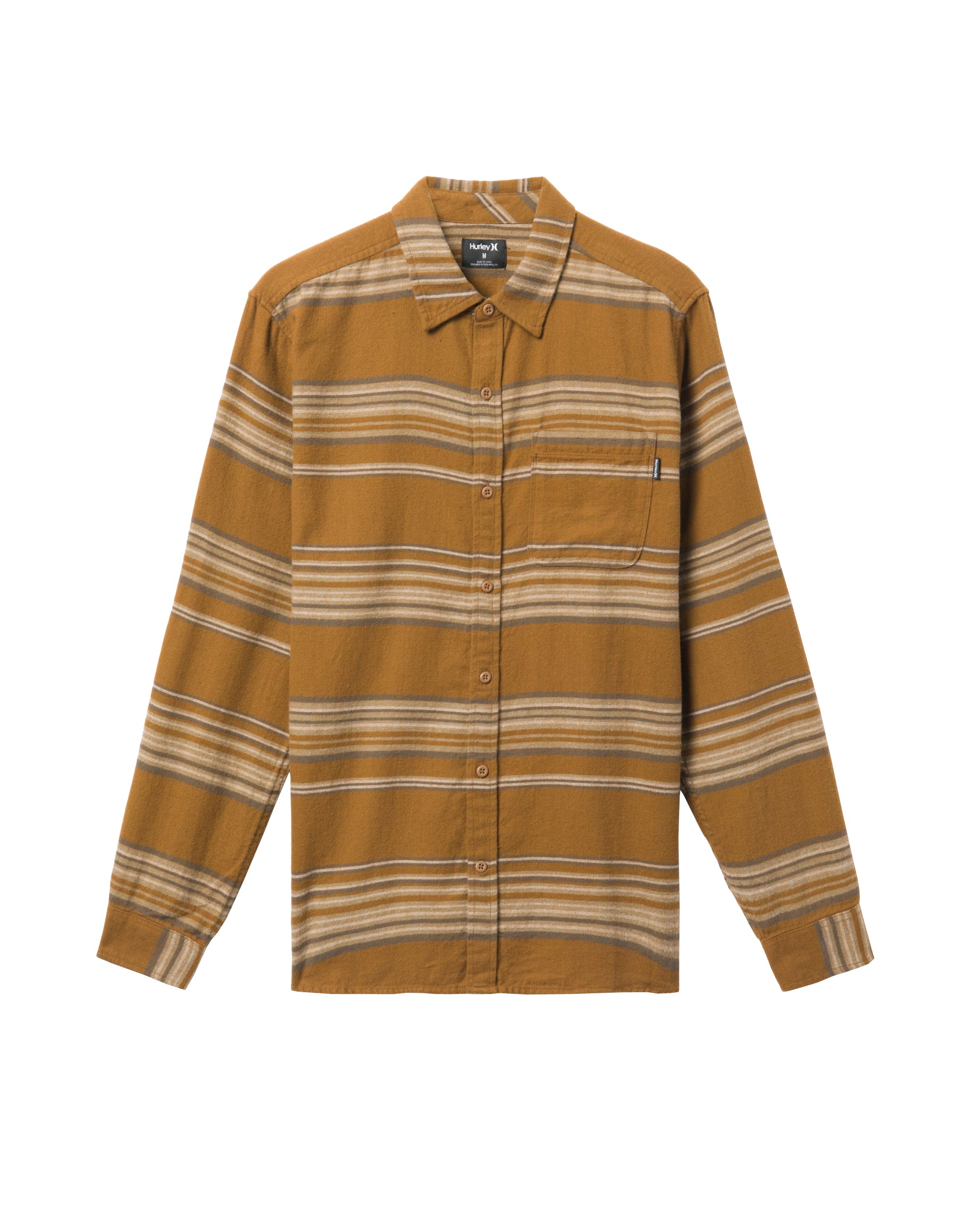 Hurley Portland Organic Flannel LS Shirt H207-Bronzed M