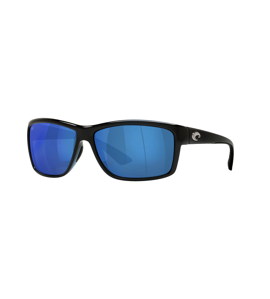 Costa Del Mar Mag Bay Polarized Sunglasses ShinnyBlack BlueMirror Square