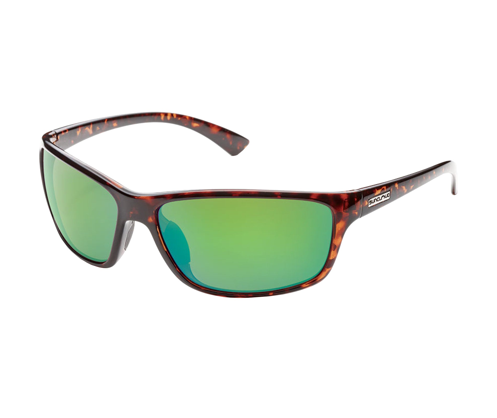 SunCloud Sentry Polarized Sunglasses  Tortoise GreenMirror Wrap