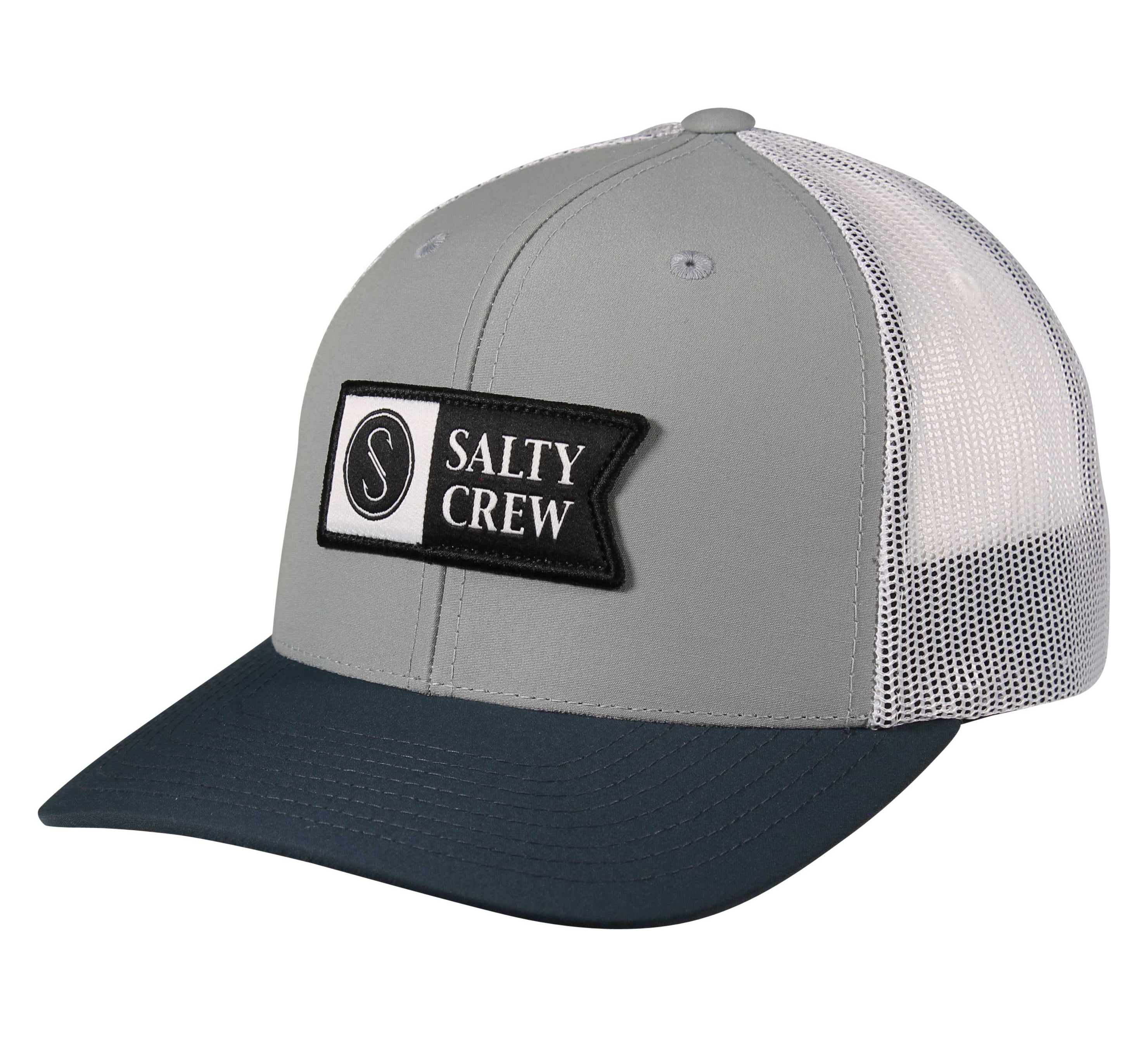 Salty Crew Pinnacle 2 Retro Trucker Hat Sage/Indigo One SIze