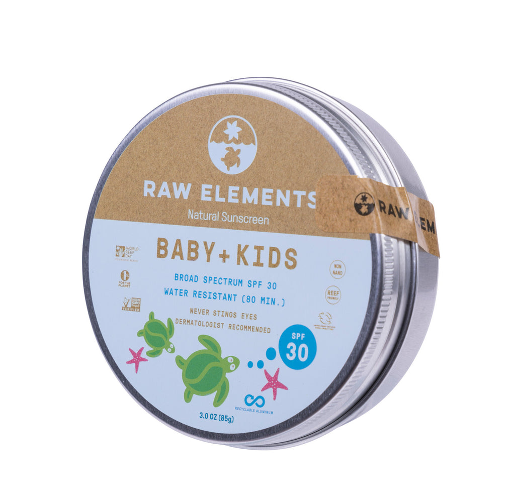 Raw Elements Baby + Kids Lotion Tin SPF 30 3oz.