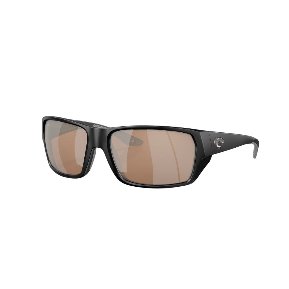 Costa Del Mar Tailfin Polarized Sunglasses MatteBlack CopperSilverMirror 580G