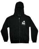 Island Water Sports Script Zip Up Hooded Sweatshirt Black-White L