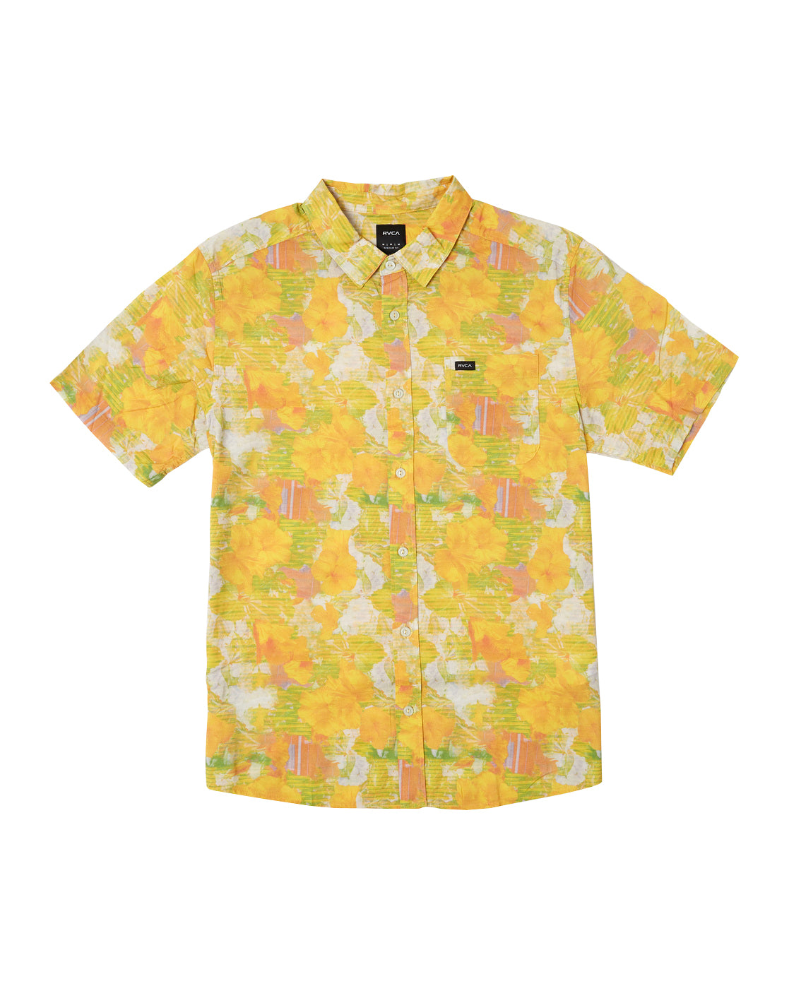 RVCA Sussingham SS Woven Tee SPY-SpectraYellow L
