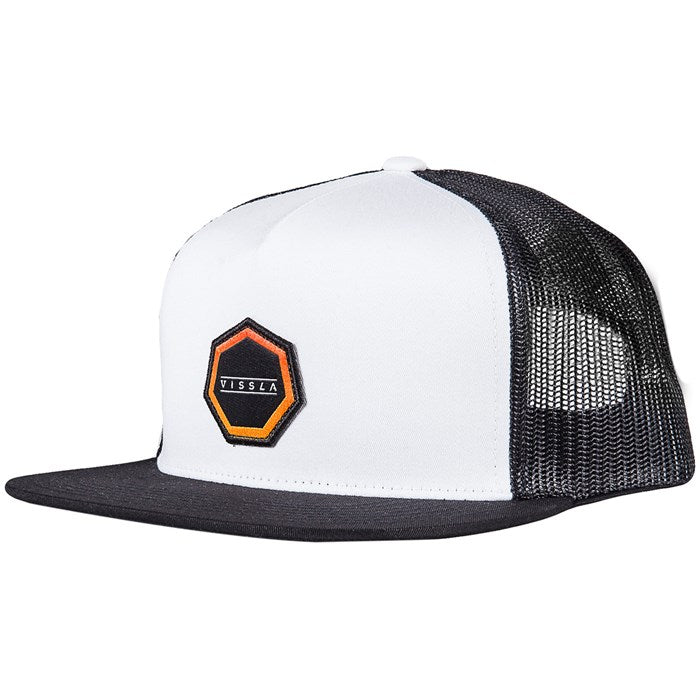 Vissla Mens Sun Bar Trucker Hat WHT-White OS