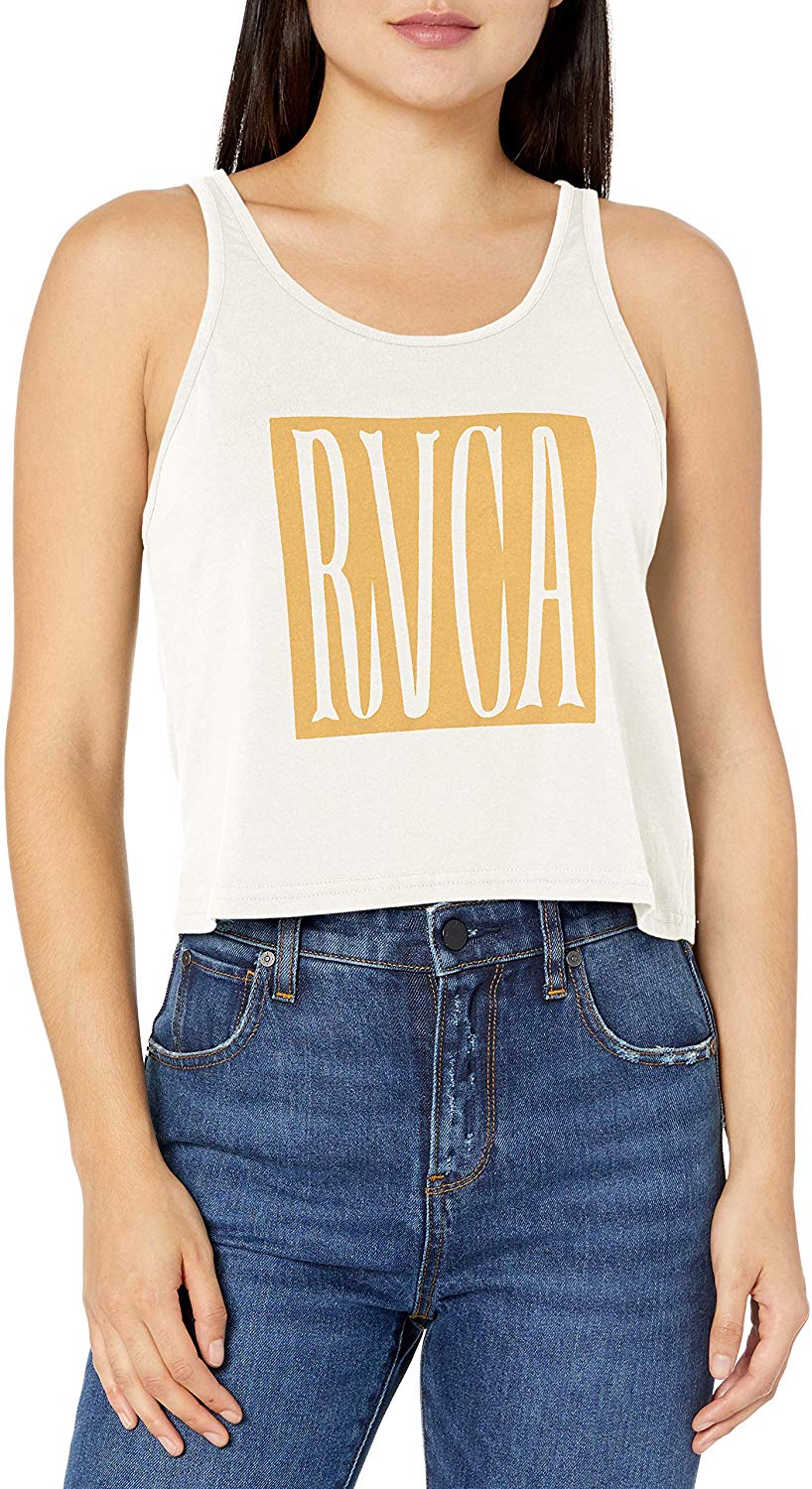 RVCA Stretched Tank Top VWT-VintageWhite L