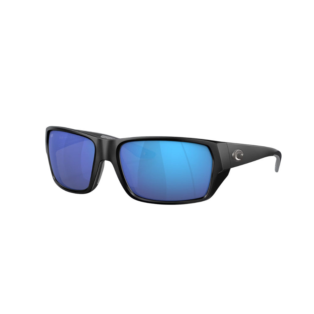 Costa Del Mar Tailfin Polarized Sunglasses MatteBlack BlueMirror 580G