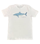 Island Water Sports Watercolor Shark S/S Tee White L