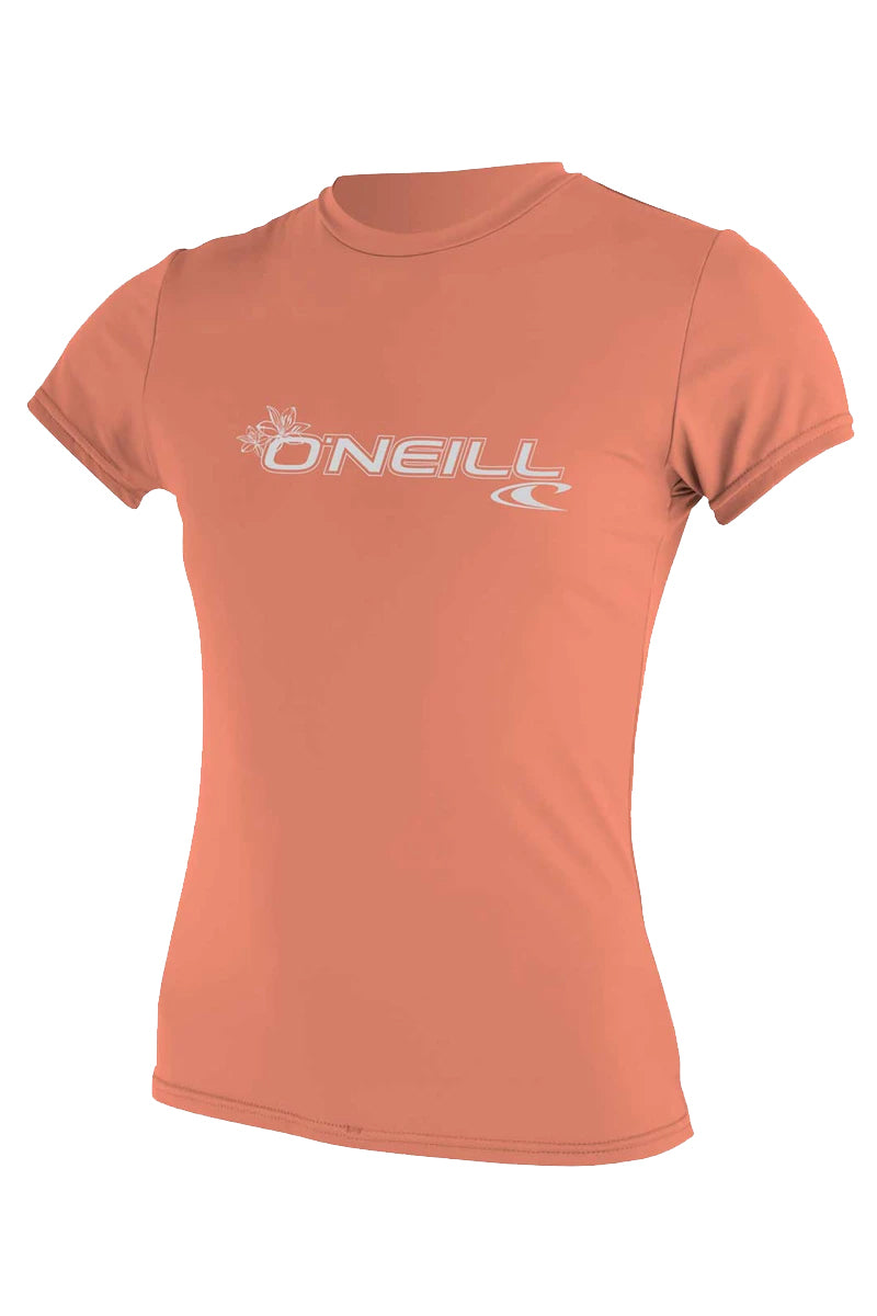 Oneill Women's basic S/S Sun Shirt Light Grapefruit M