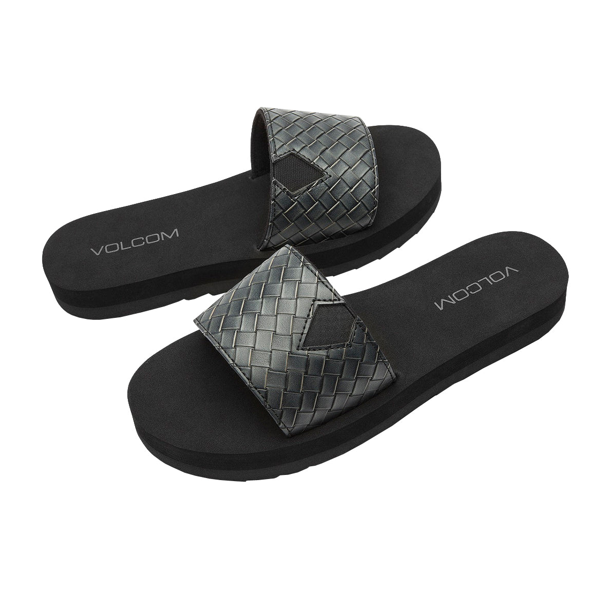 Volcom Not So Simple Slide Womens Sandal BLK-Black 5