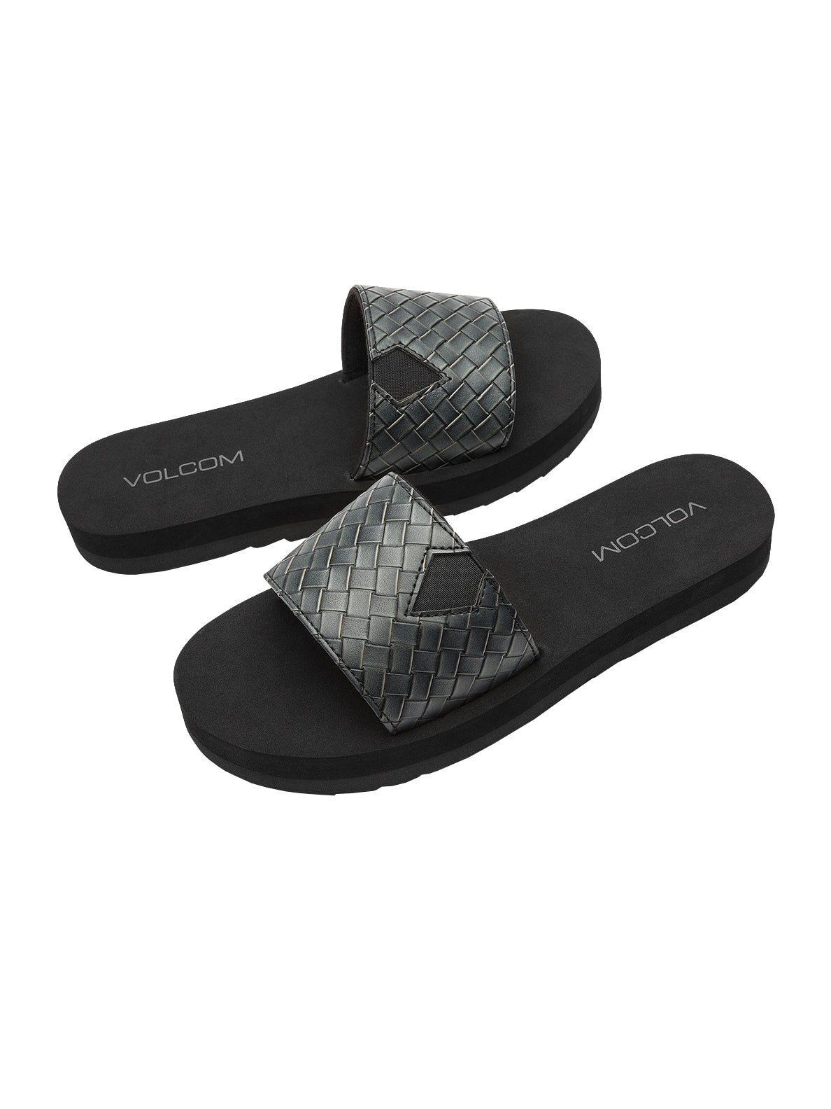 Volcom Not So Simple Slide Womens Sandal BLK-Black 5