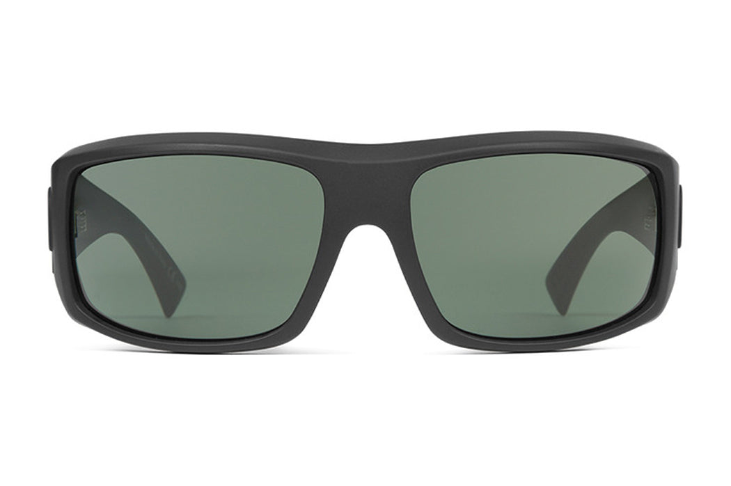 Von Zipper Polarized Clutch Sunglasses Black Satin Vintage Grey Sport
