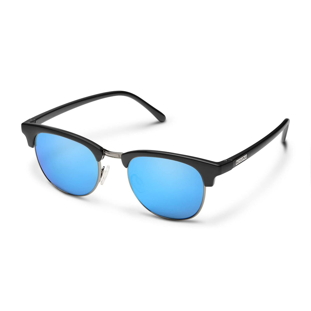 SunCloud Step Out Polarized Sunglasses MatteBlack Blue