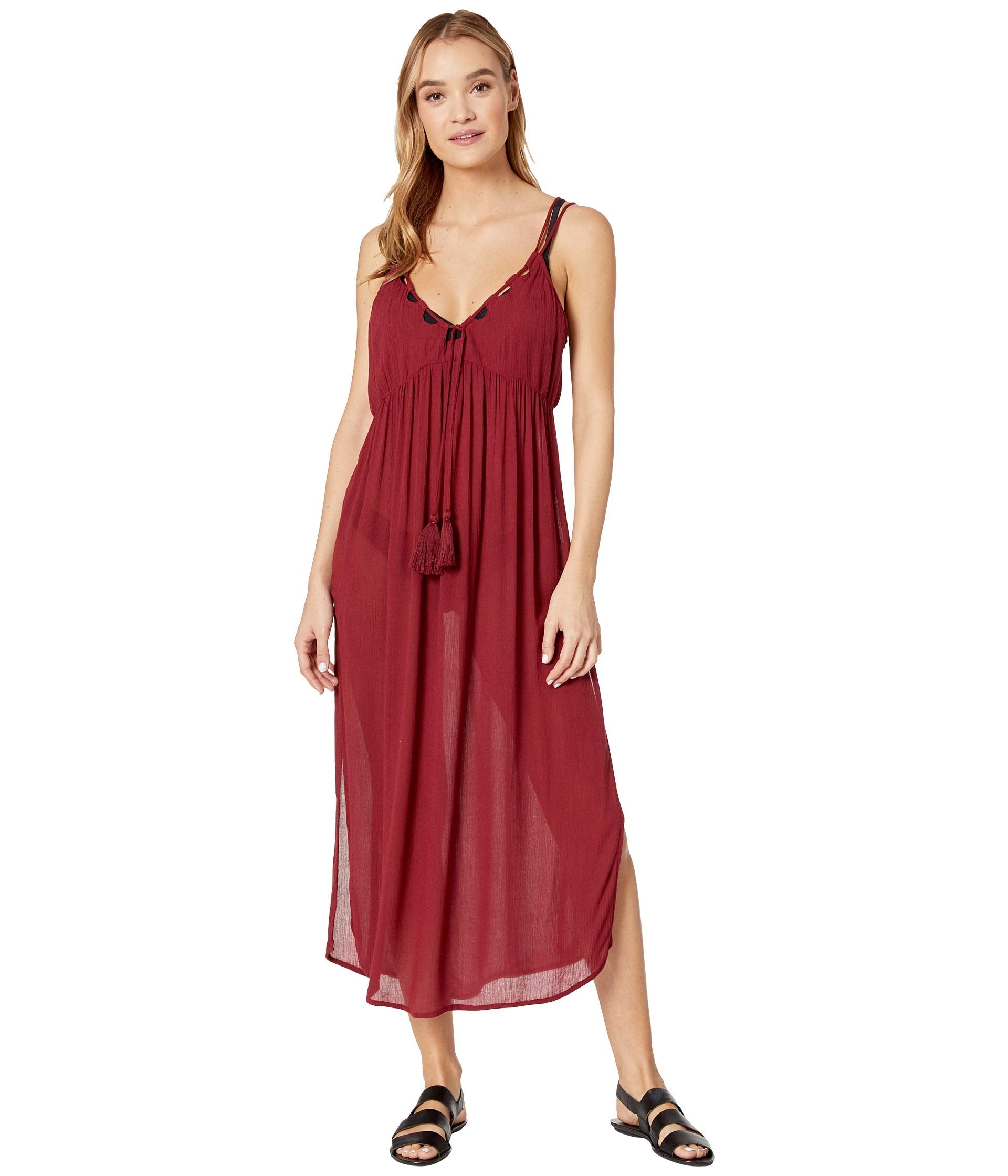 O'neill Bryleigh Cover Up Dress Red XS