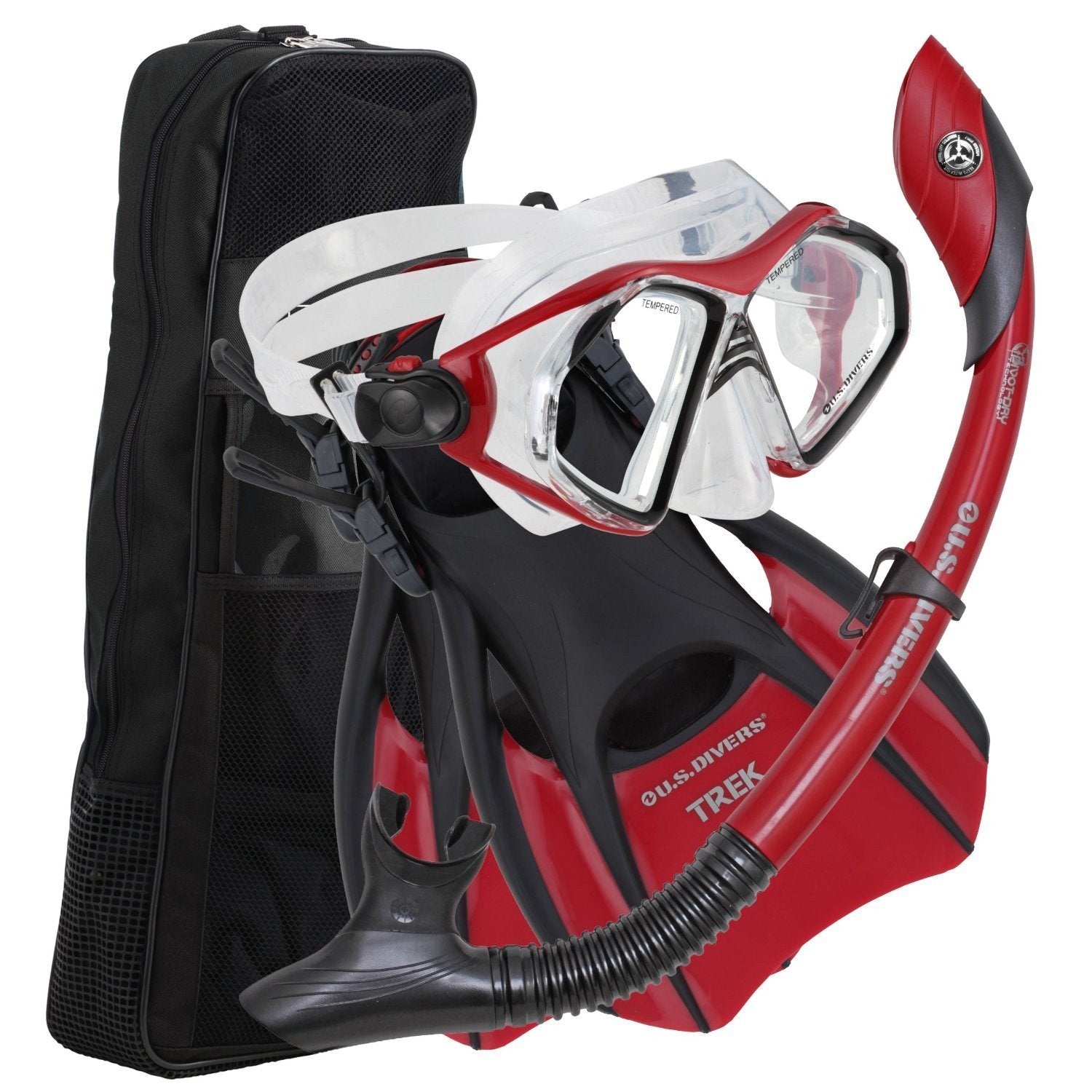 US Divers Diva 2 LX / Island Dry LX / Trek / Travel Bag Red-White M