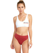 RVCA Solid Crop Bikini Top BWH-Bright White L