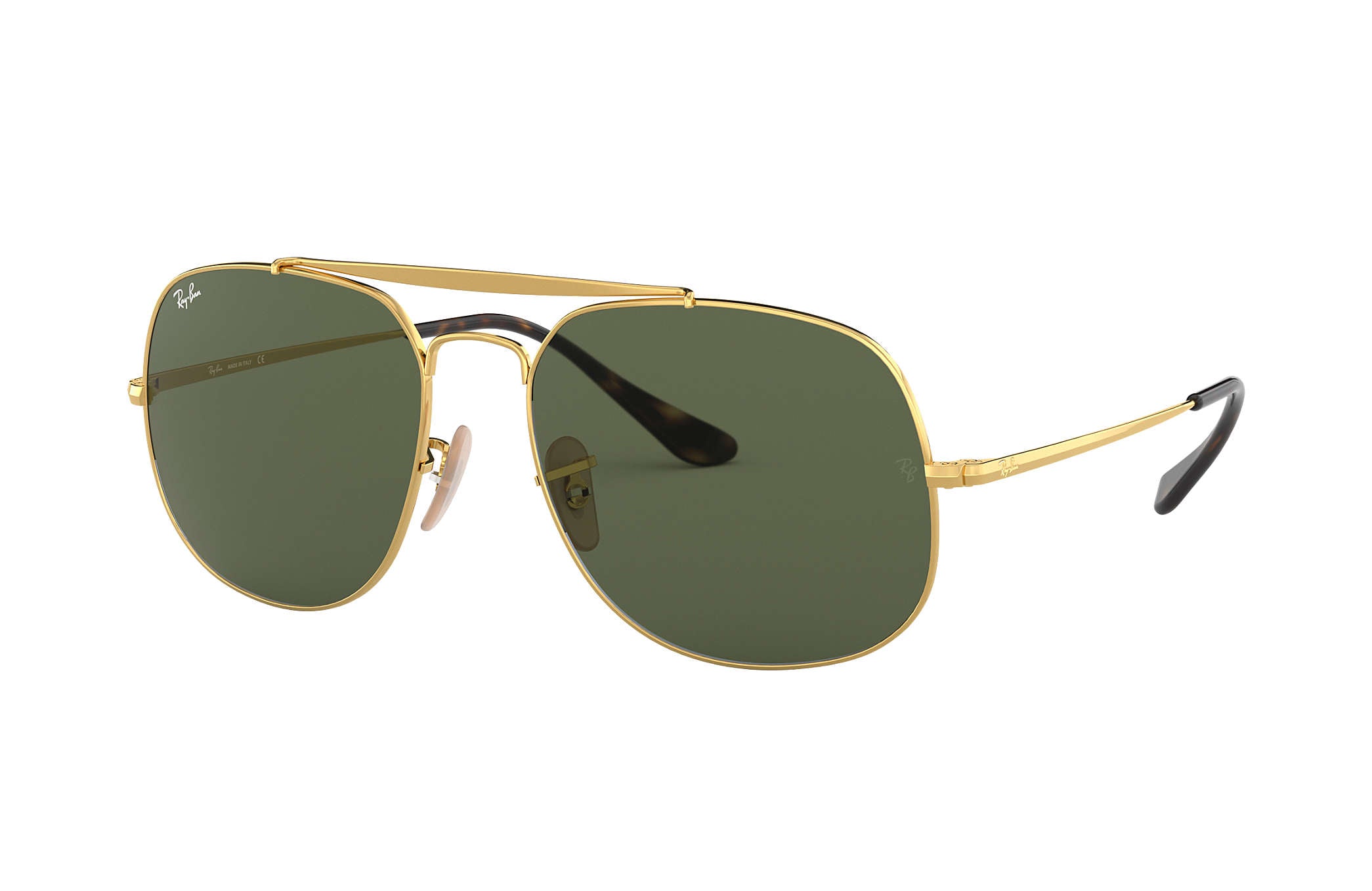 Ray Ban General Sunglasses Gold Gray Aviator