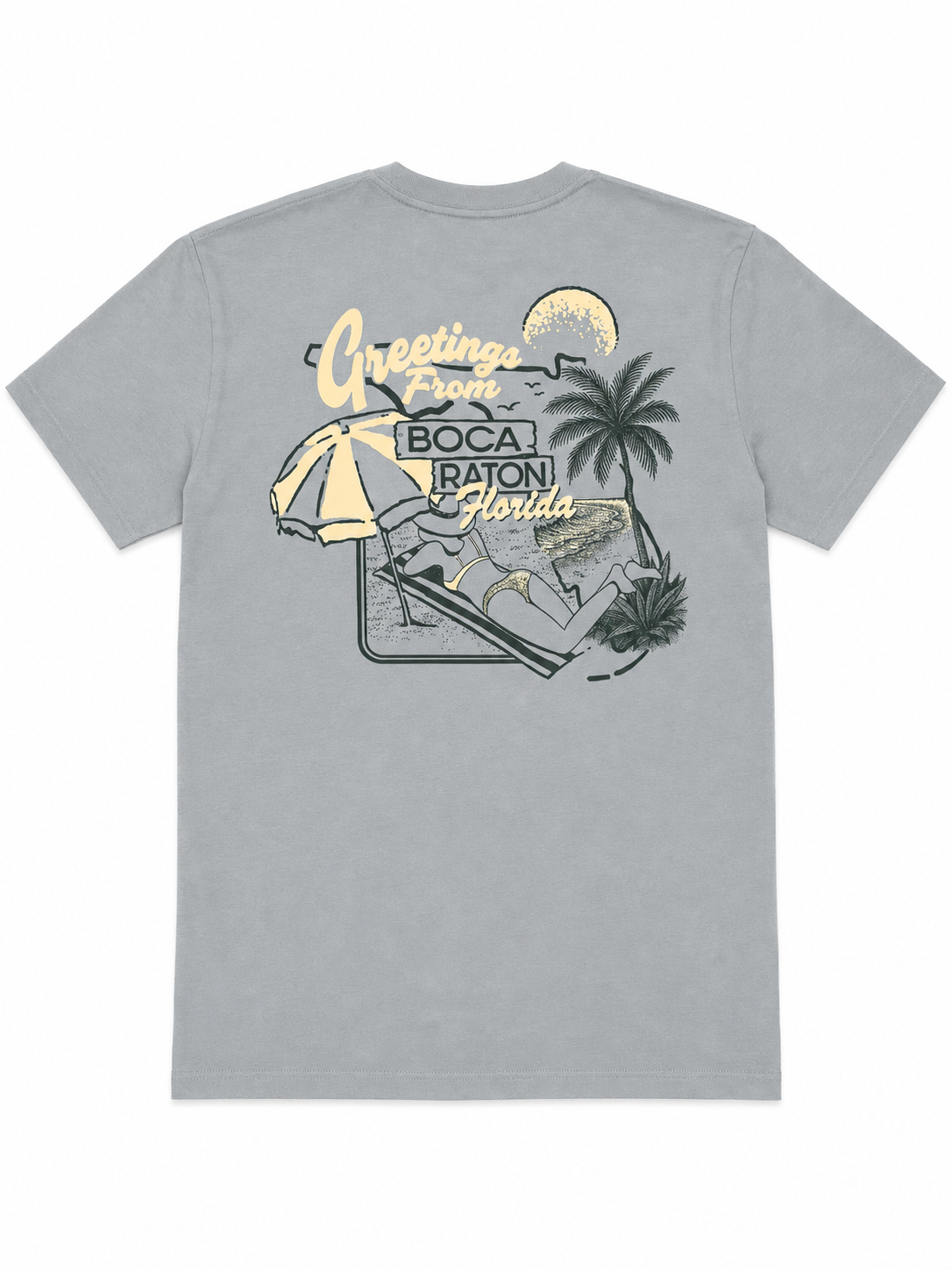 IWS Florida Beach Day SS Tee Boca-LtBLue XL