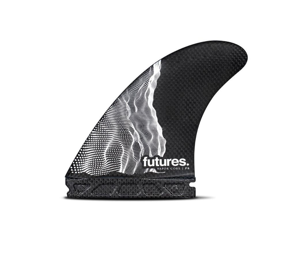 Future Fins P8 Vapor Core Thruster Fins Carbon-White Large