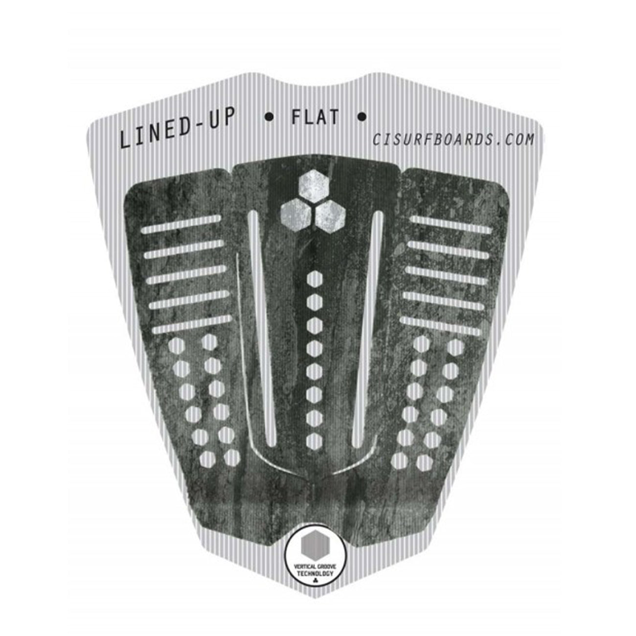 Channel Islands Surfboards Lined-Up Flat Traction Pad 3 Piece 993-Salt-and-Pepper