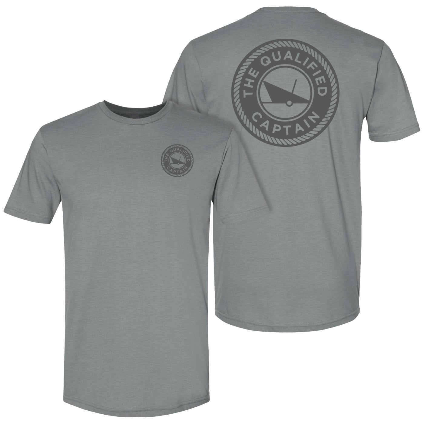 The Qualified Captain Qualified SS Tee GreyTonal L