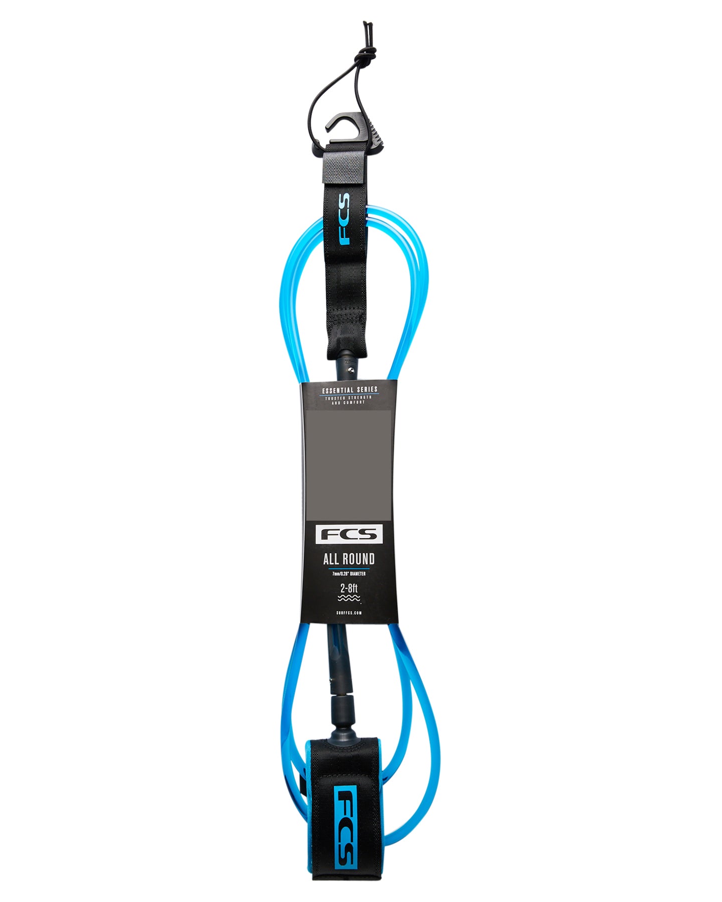 FCS Essential All Round Leash Blue-Black 6ft0in