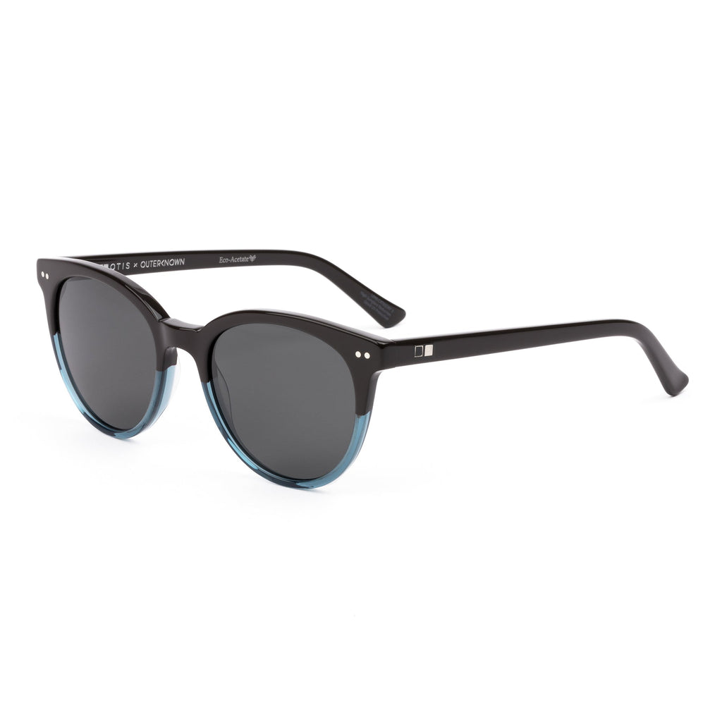 Otis Jazmine Polarized Sunglasses EcoTealBark SmokeyBluePolar