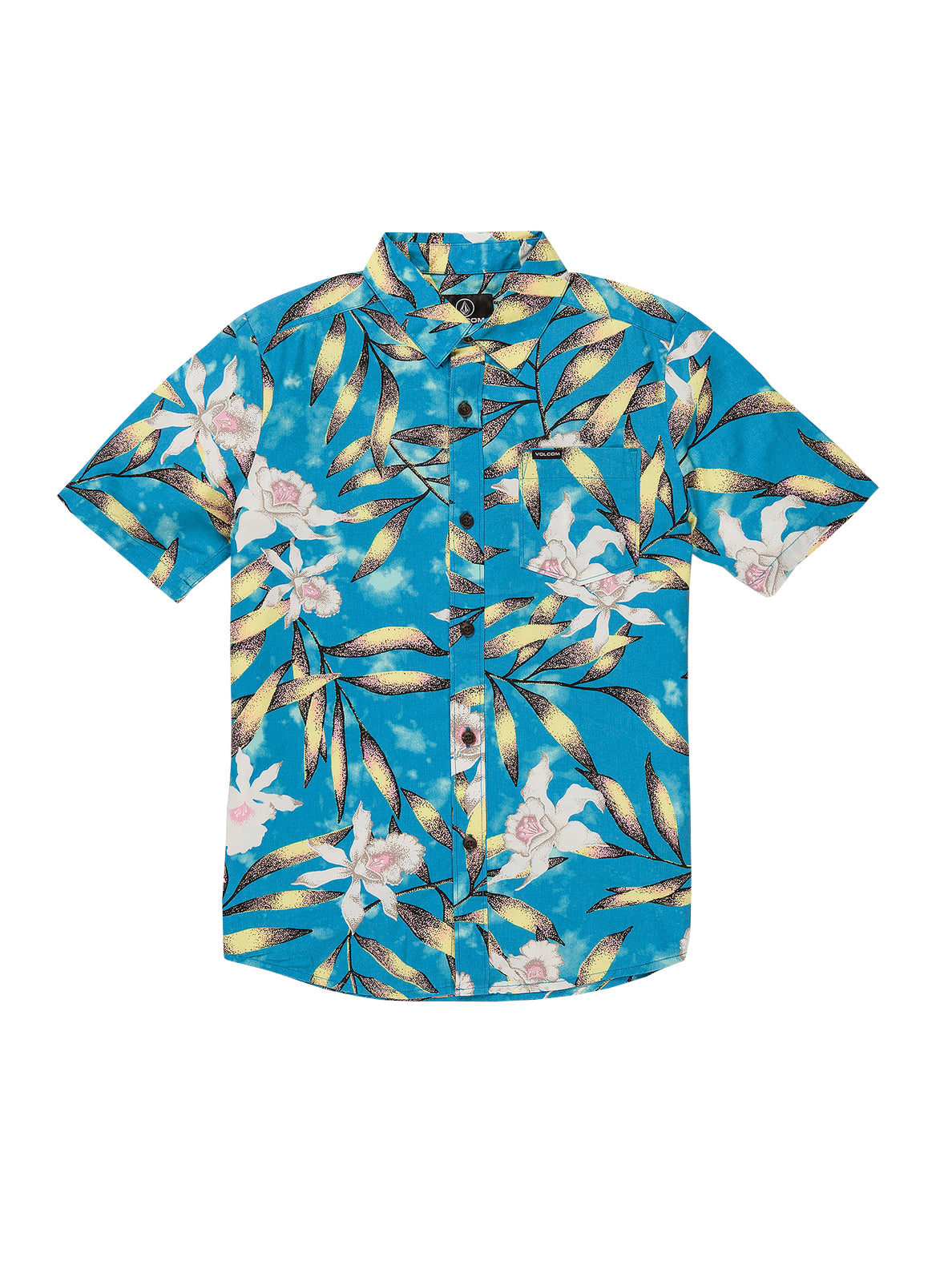 Volcom Big Boys Tropical Hideout SS Shirt MAB M