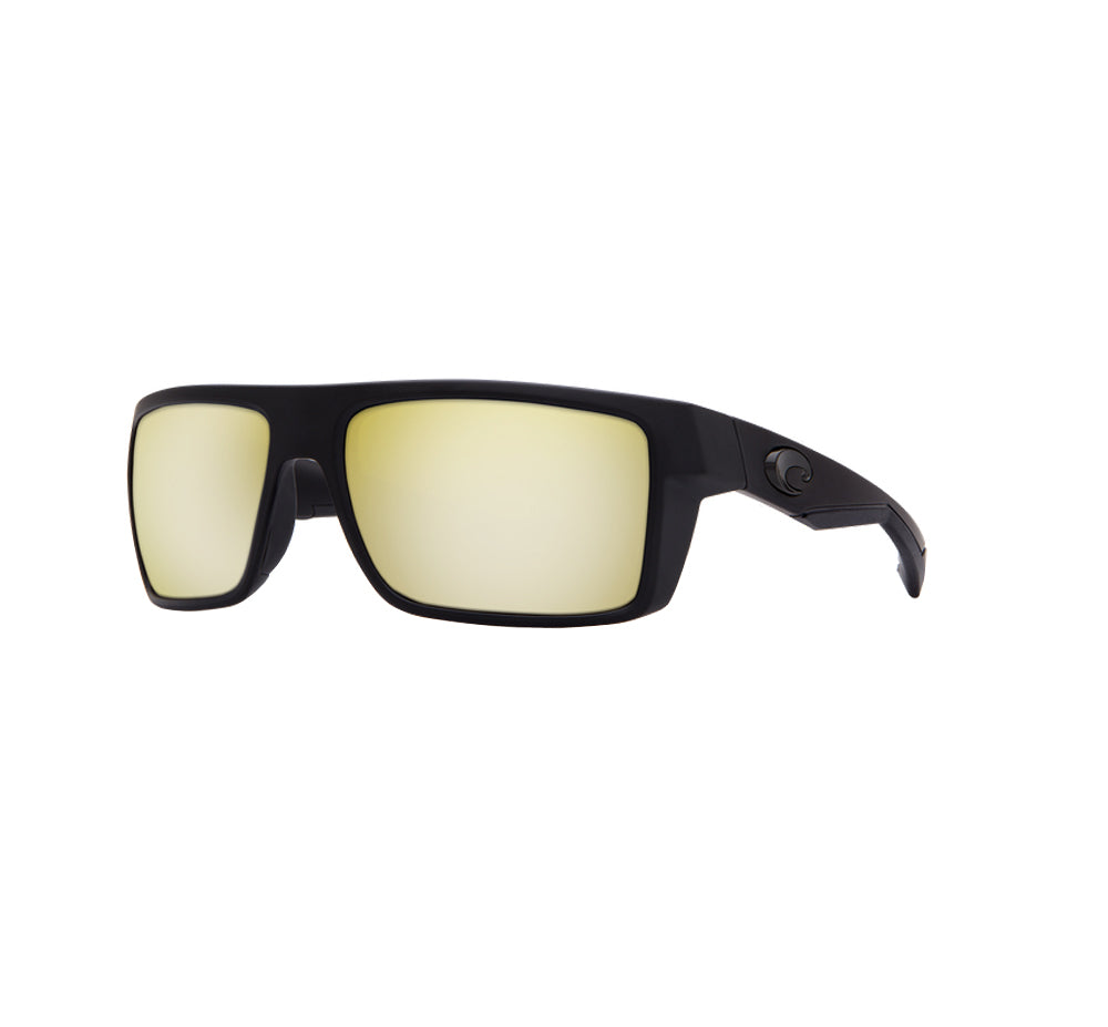 Costa Del Mar Motu Sunglasses Blackout Silver Sunrise Mirror 580P