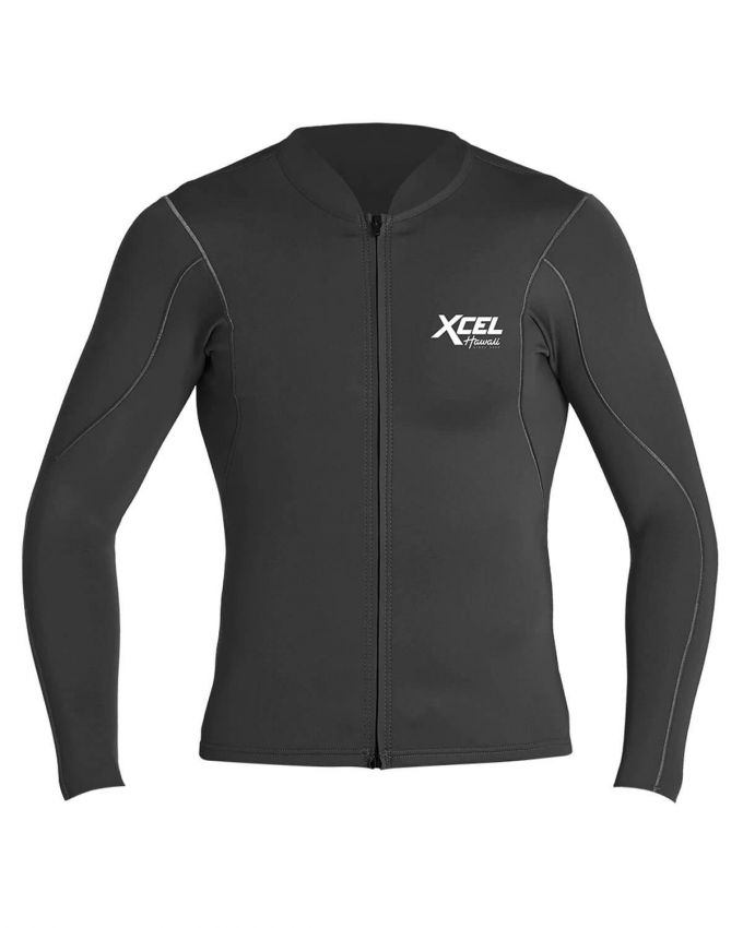 Xcel Axis 1.0/0.5mm LS Front Zip Wetsuit Jacket BLK-Black S
