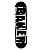 Baker Brand Logo Deck BlackWhite 8.47"