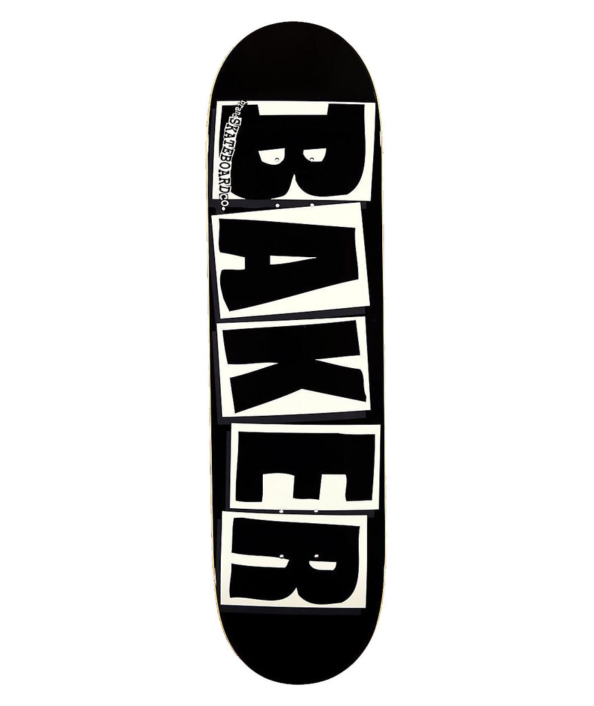 Baker Brand Logo Deck BlackWhite 8.47"