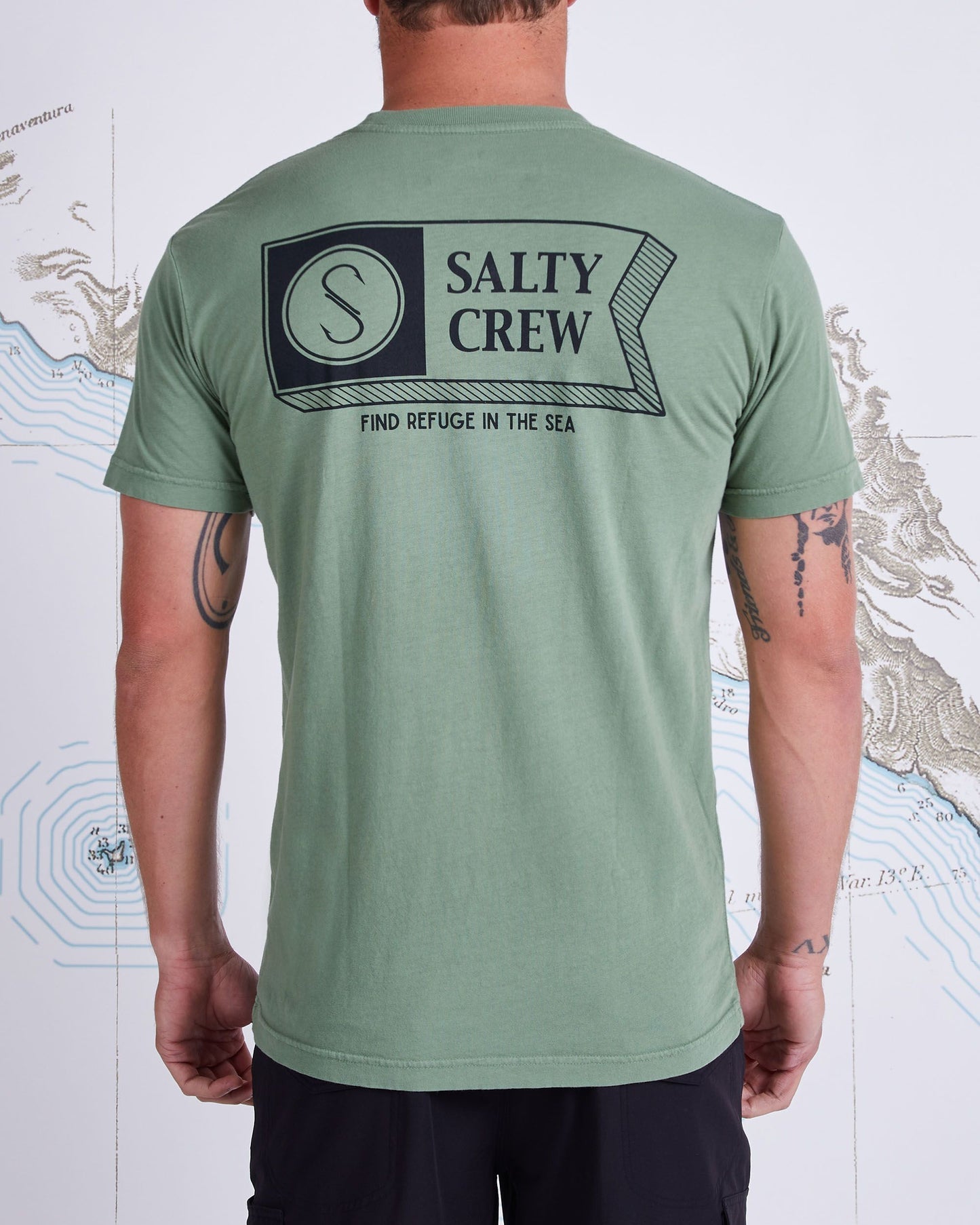 Salty Crew 3D Alpha SS Pocket Tee.