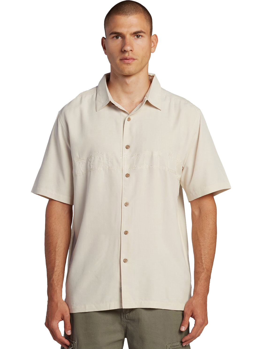 Quiksilver Waterman Tahiti Palms SS Shirt WDW0 M
