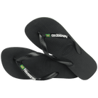 Havaianas Brazil Logo Mens Sandal 1069-Black-Black23 8