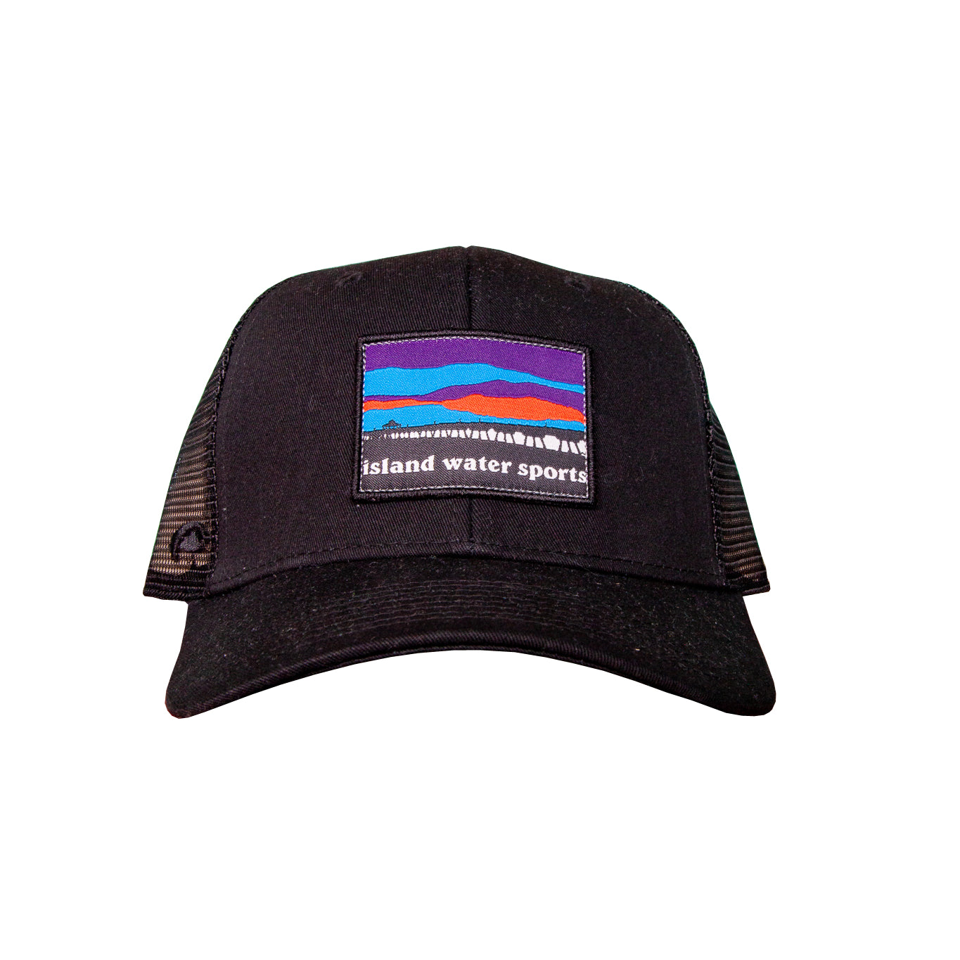 Island Water Sports Pier-6 Trucker Hat Black OS