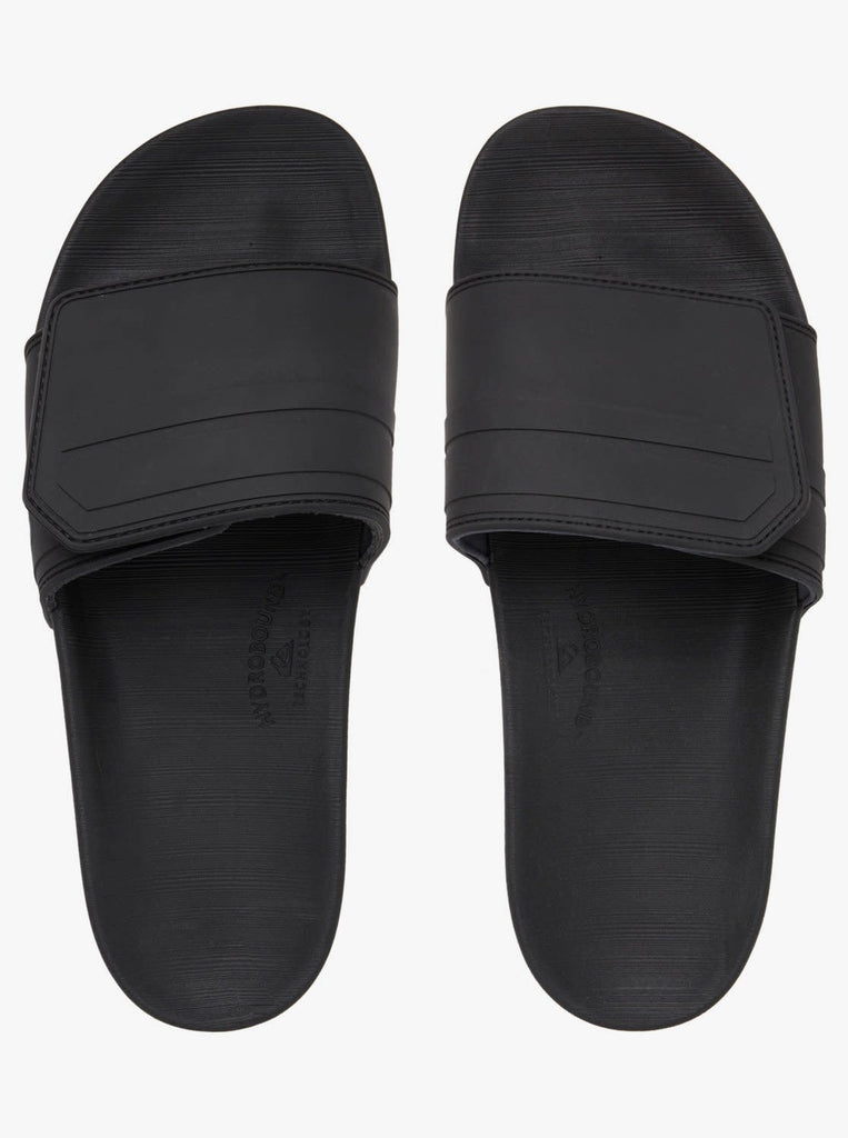 Quiksilver Rivi Slide Adjust Mens Sandal XKSK-Black-Grey-Black 6