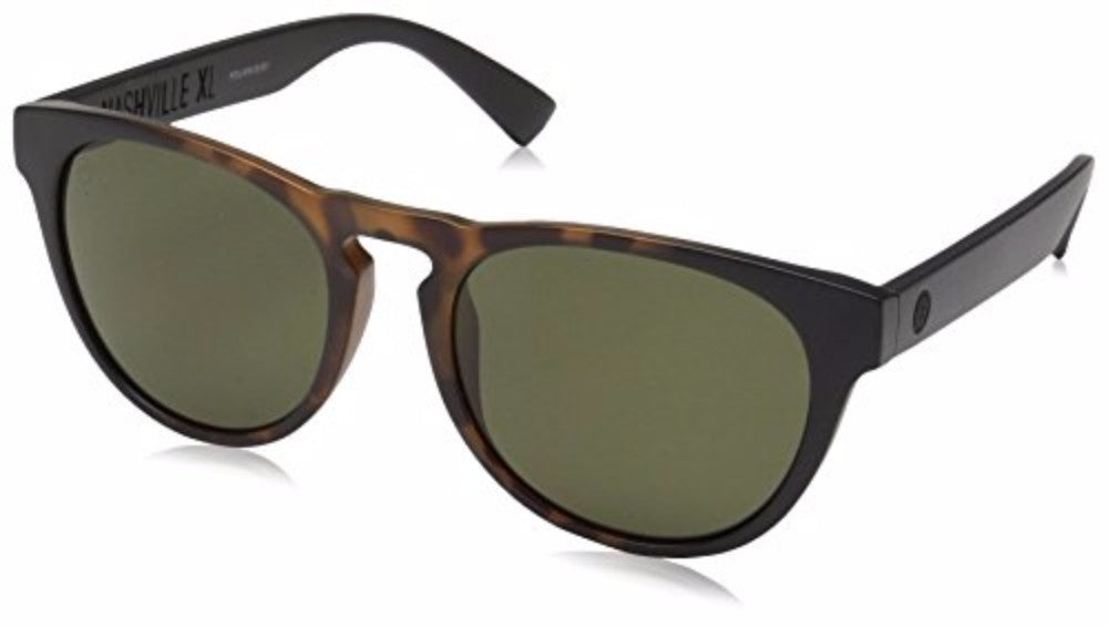 Electric Nashville XL Polarized Sunglasses Tort-Burst Ohm-Grey Round