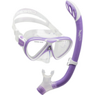 Cressi Pegaso & Iguana Snorkeling Combo Lilac/White