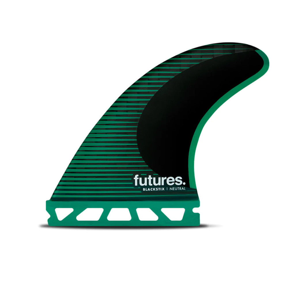 Futures Fins F6 Blackstix Thruster Fin Set Green M