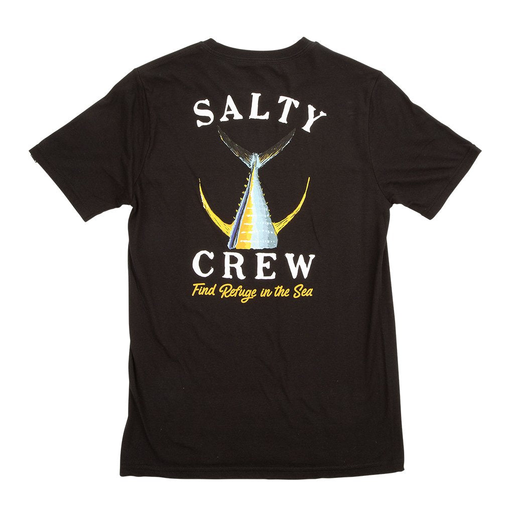 Salty Crew Fishtail Boys SS Tee  Black M