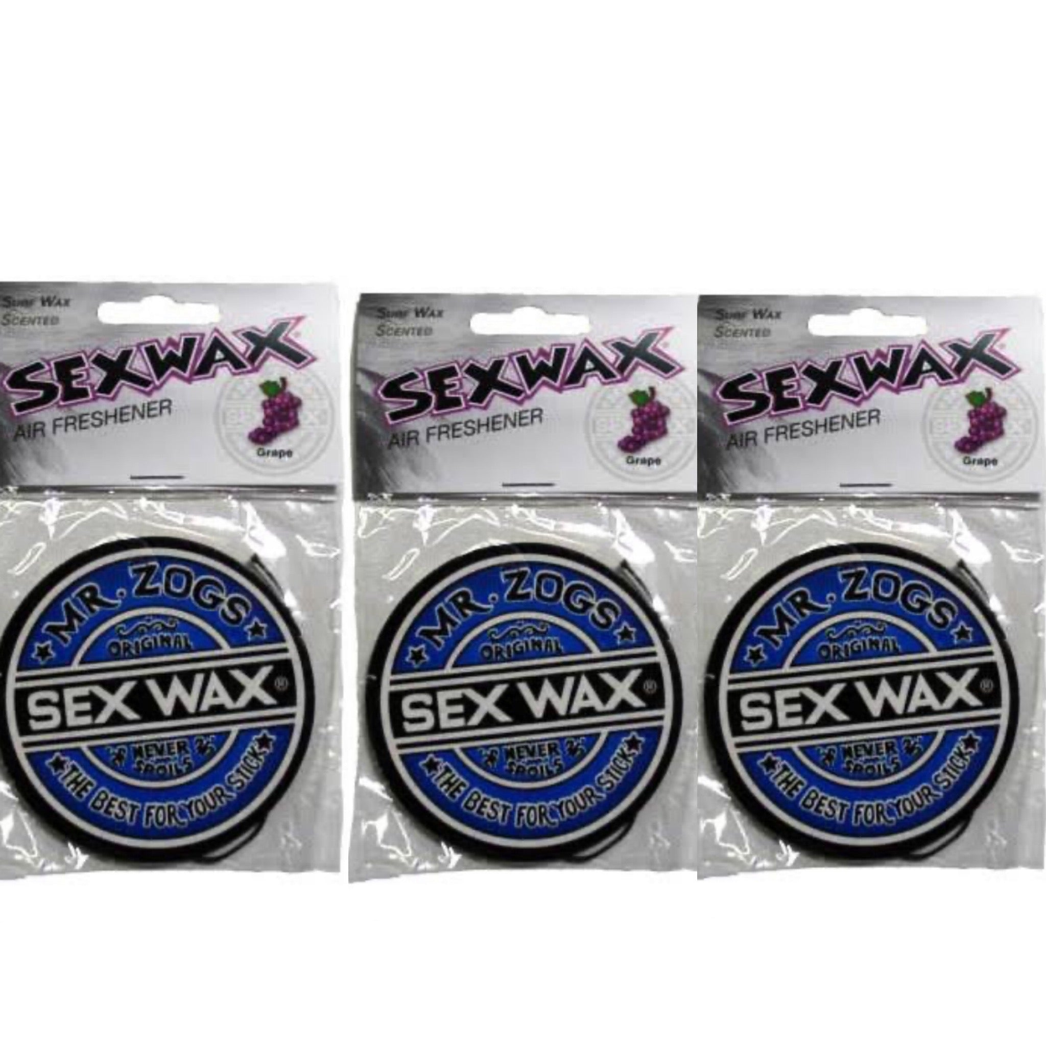 Sex Wax Air Freshener Grape 3-Pack