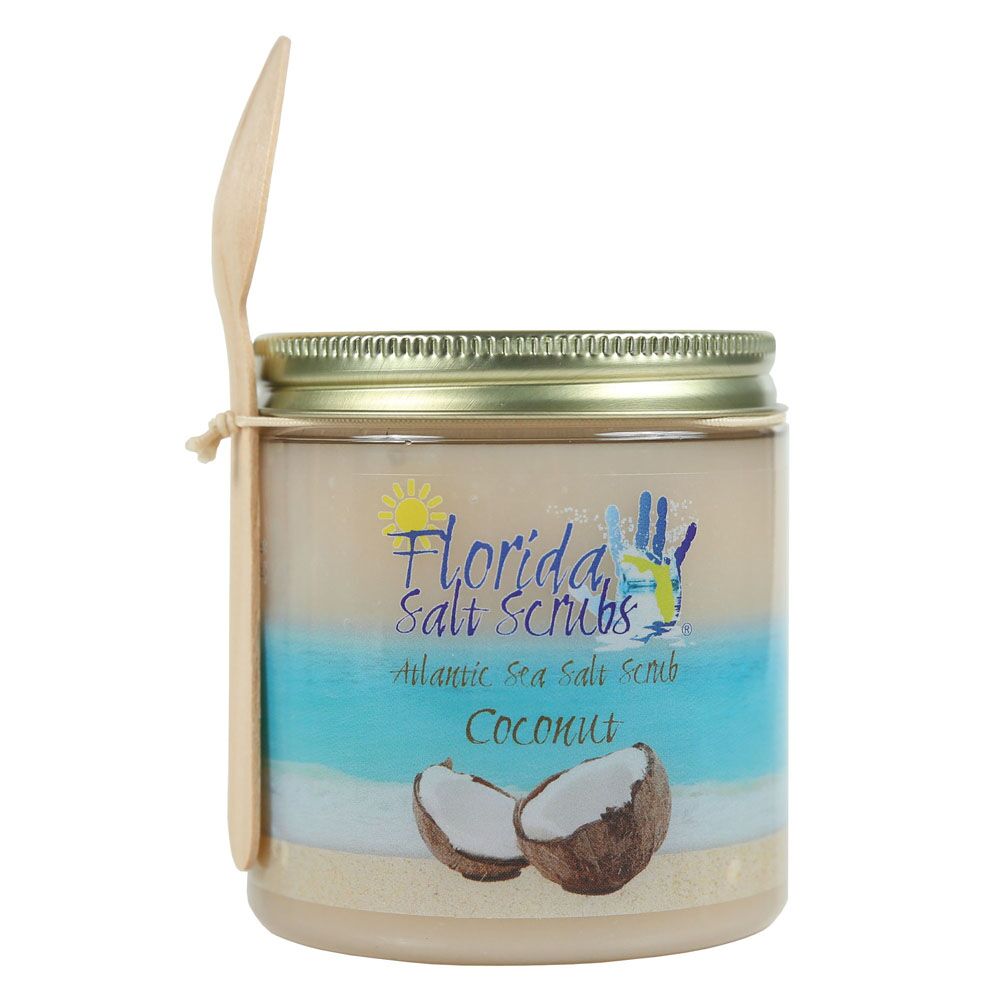 Florida Glow Salt Scrubs Jar Coconut 12.1oz